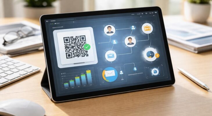 Tablette tactile : connecter QR codes, CRM et relances automatiques