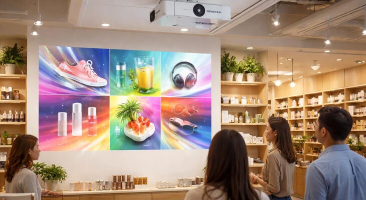 découvrez les vidéoprojecteurs epson avec des playlists promotionnelles automatisées, idéales pour dynamiser votre point de vente et attirer davantage de clients.