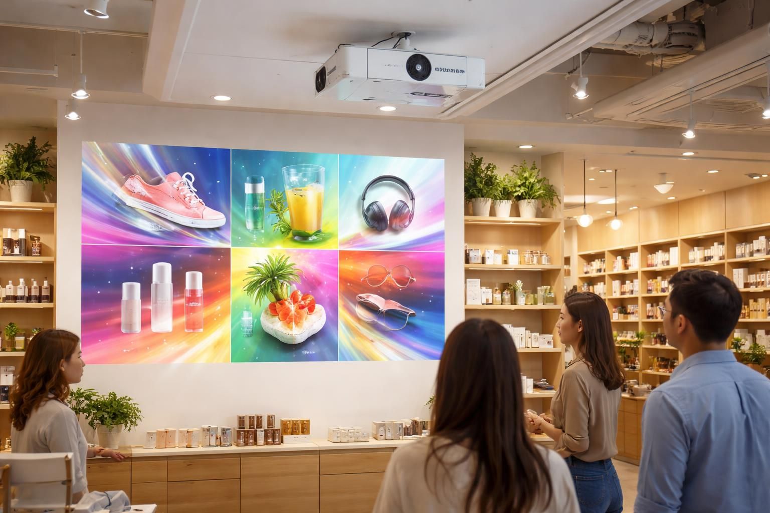 découvrez les vidéoprojecteurs epson avec des playlists promotionnelles automatisées, idéales pour dynamiser votre point de vente et attirer davantage de clients.