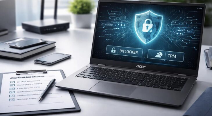 découvrez notre check-list complète pour sécuriser les prospects grâce à bitlocker et tpm sur pc portable acer. assurez la protection optimale de vos données en quelques étapes simples.