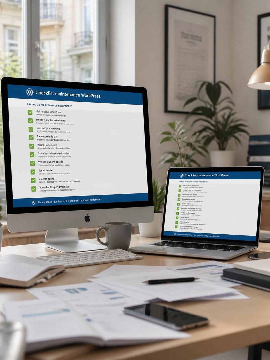 découvrez notre checklist essentielle pour la maintenance wordpress et assurez le bon fonctionnement de votre site en n’oubliant aucune étape cruciale.